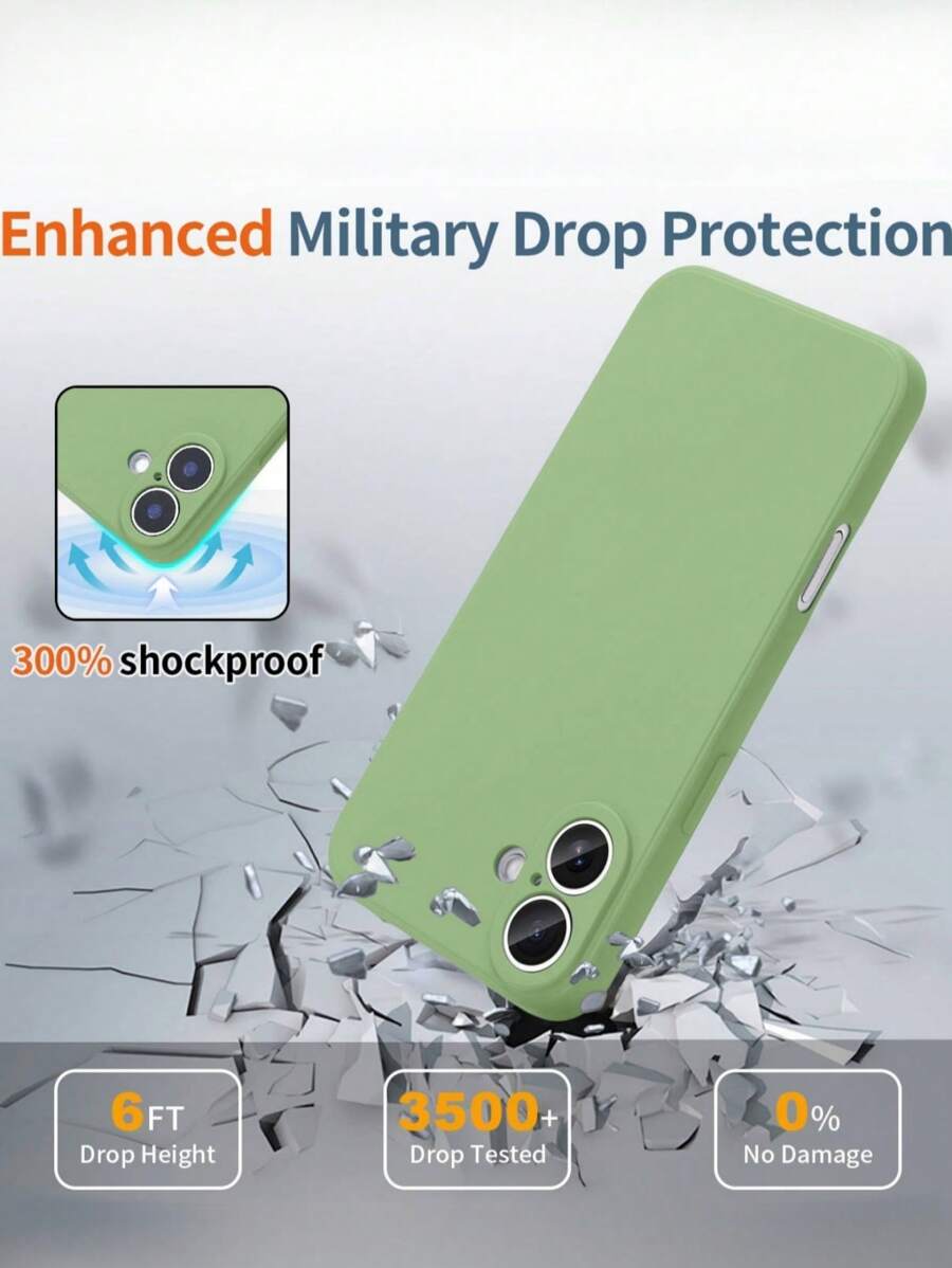 Shockproof Silicone Case – Anti-Fingerprint – Fits iPhone 12–16 Pro Max, S23 Ultra, Redmi Note 11 & OPPO