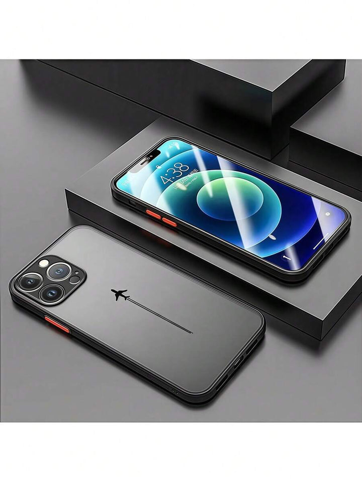 Custom Soft Airplane Print Case – Shockproof & Skin-Friendly for iPhone 11–16 Pro Max
