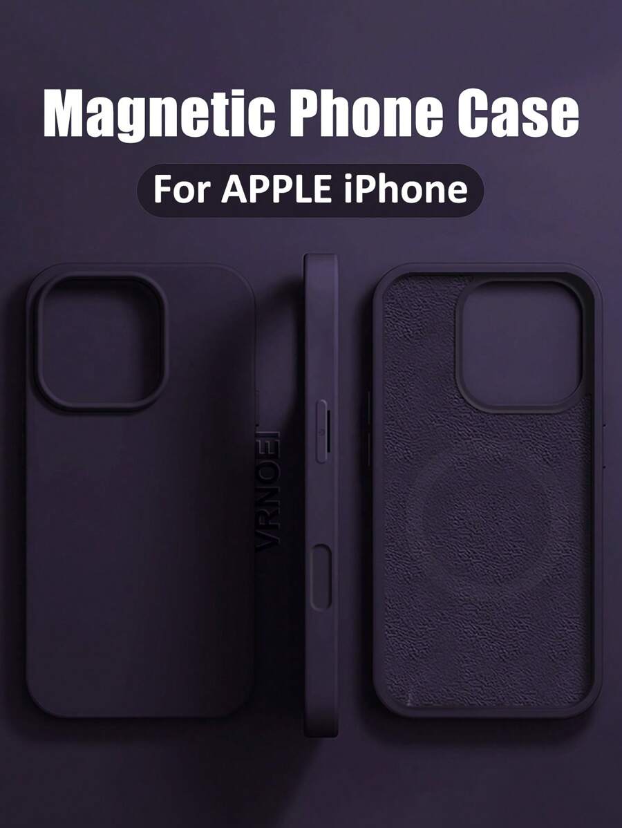 Luxury Magnetic Wireless Charging Case with Velvet – Compatible with iPhone 11 to 16 Series, Including 15 Pro Max & 14 Plus – Phone Case Accessories