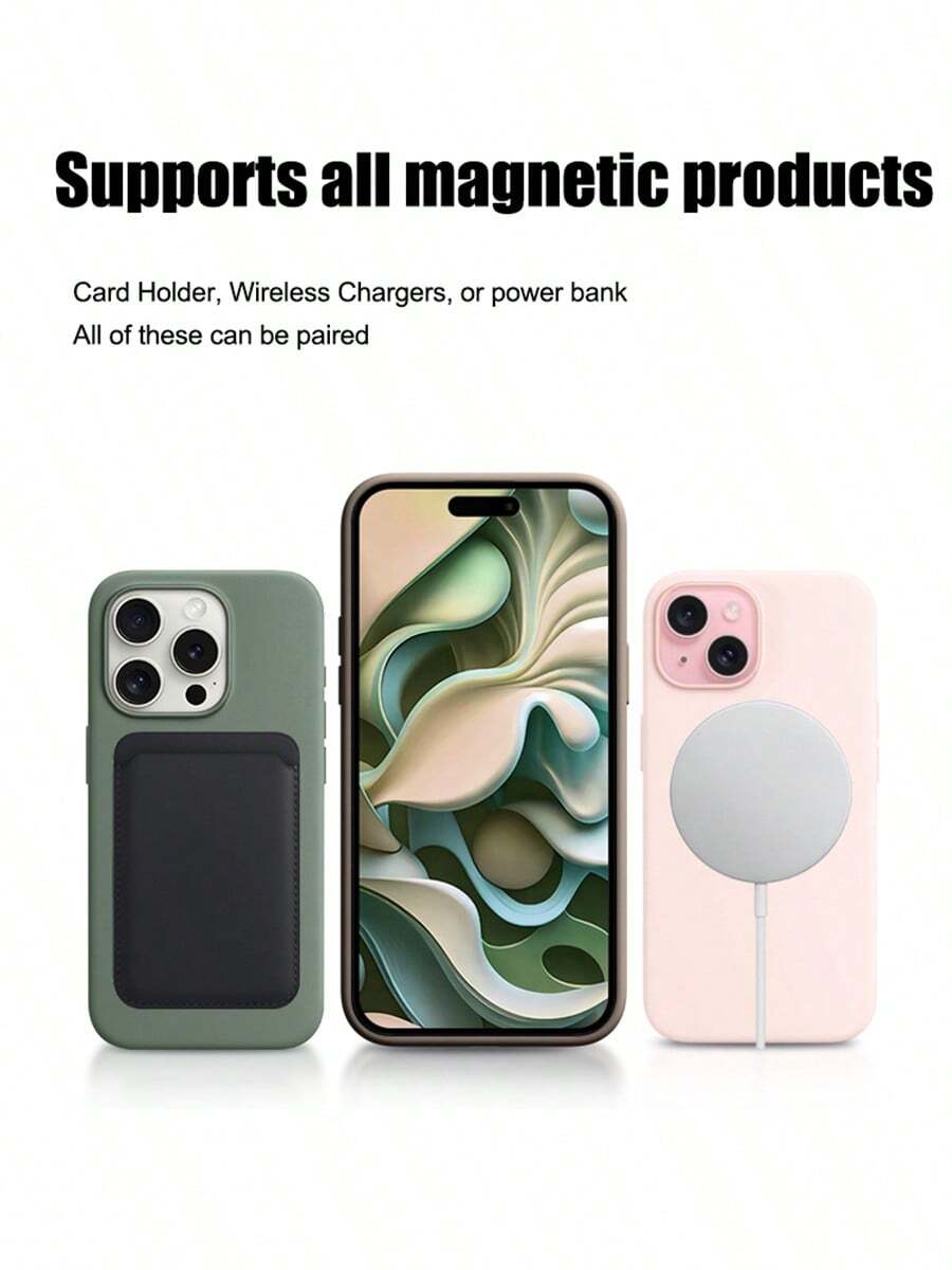 Luxury Magnetic Wireless Charging Case with Velvet – Compatible with iPhone 11 to 16 Series, Including 15 Pro Max & 14 Plus – Phone Case Accessories