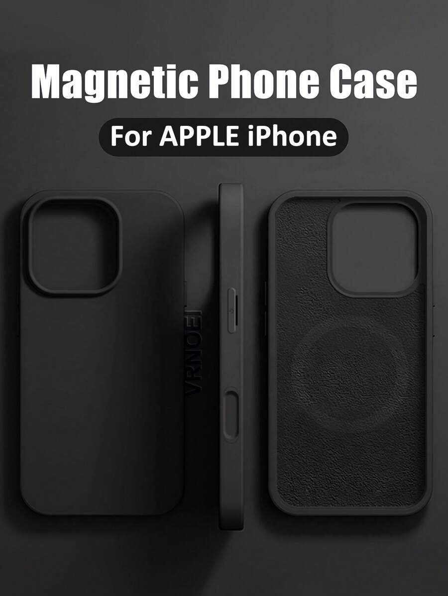 Luxury Magnetic Wireless Charging Case with Velvet – Compatible with iPhone 11 to 16 Series, Including 15 Pro Max & 14 Plus – Phone Case Accessories