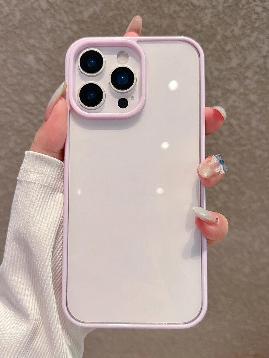Simple Clear Acrylic Phone Case – Compatible with iPhone 7 to 16 Series (All Models)