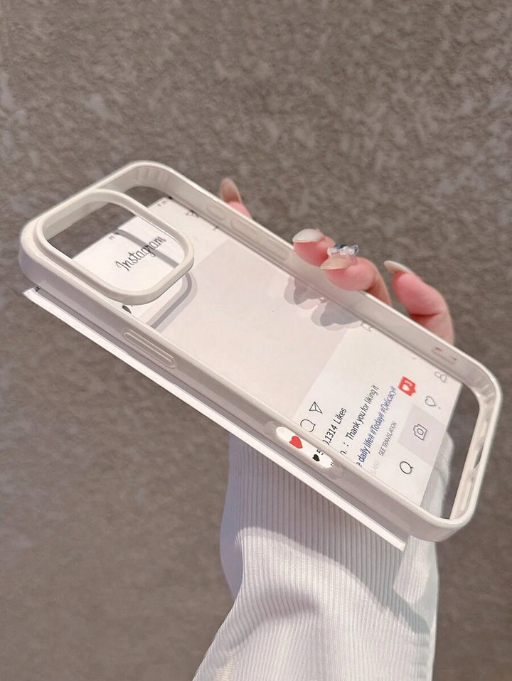 Simple Clear Acrylic Phone Case – Compatible with iPhone 7 to 16 Series (All Models)