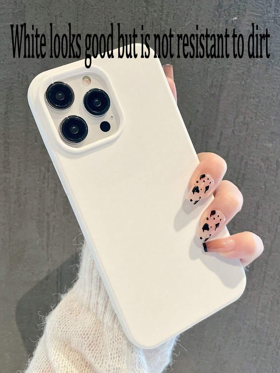Matte Candy-Colored Silicone Case – Shockproof Minimalist Design, Compatible with iPhone 11–16 Series