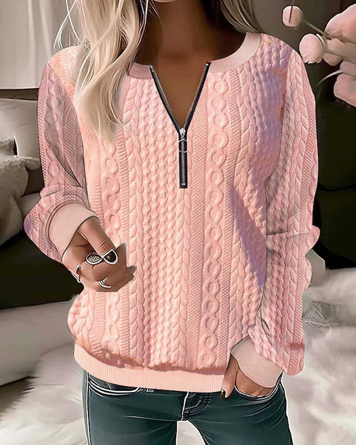 Fashion Canberra I Tiffany Elegant Zip Sweater