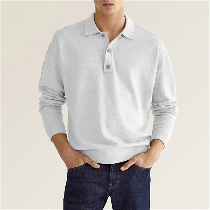Fashion Canberra I Rob Stylish Long Sleeve Casual Polo Shirt