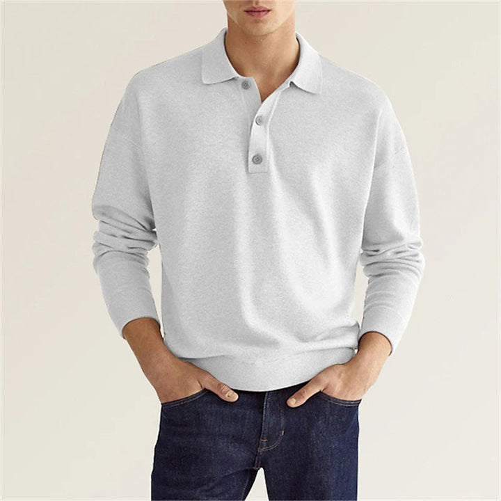 Fashion Canberra I Rob Stylish Long Sleeve Casual Polo Shirt