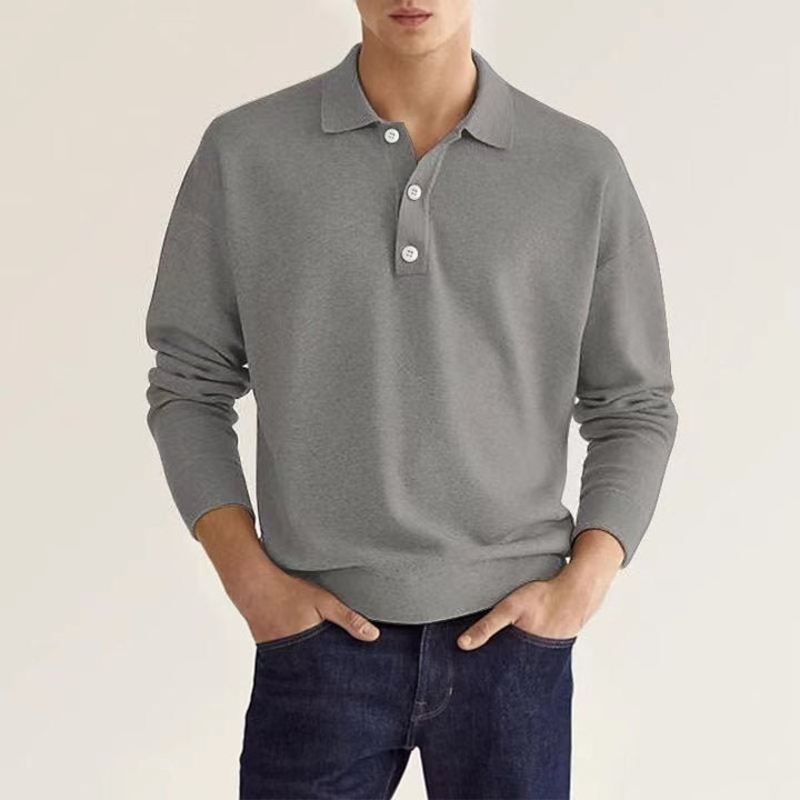 Fashion Canberra I Rob Stylish Long Sleeve Casual Polo Shirt