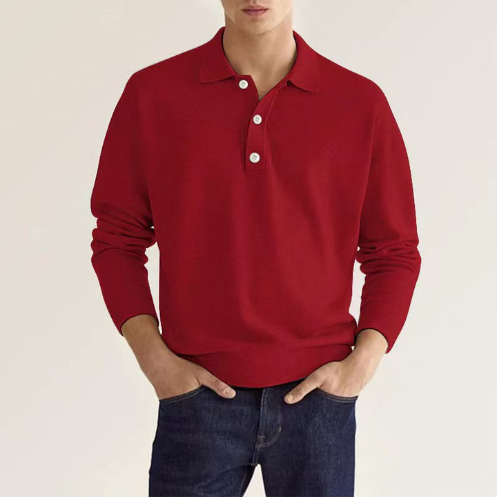 Fashion Canberra I Rob Stylish Long Sleeve Casual Polo Shirt