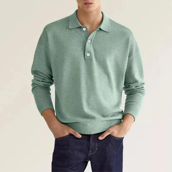 Fashion Canberra I Rob Stylish Long Sleeve Casual Polo Shirt