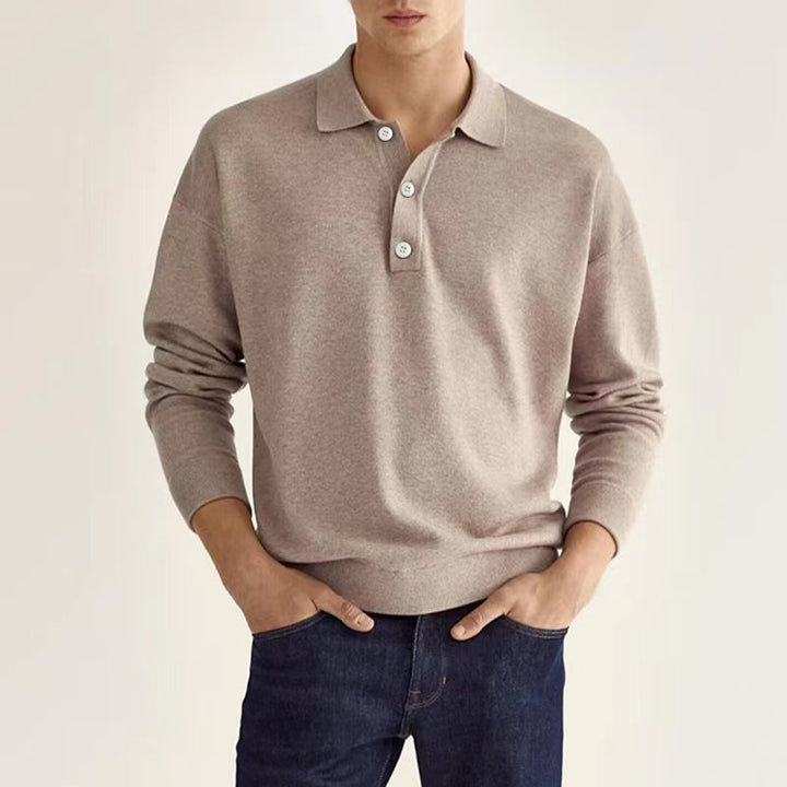 Fashion Canberra I Rob Stylish Long Sleeve Casual Polo Shirt