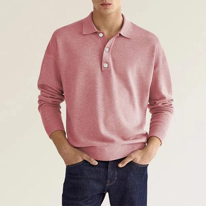 Fashion Canberra I Rob Stylish Long Sleeve Casual Polo Shirt