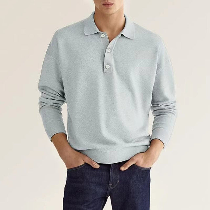 Fashion Canberra I Rob Stylish Long Sleeve Casual Polo Shirt