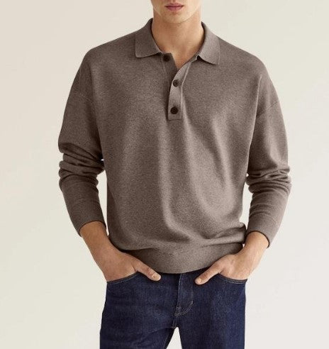 Fashion Canberra I Rob Stylish Long Sleeve Casual Polo Shirt