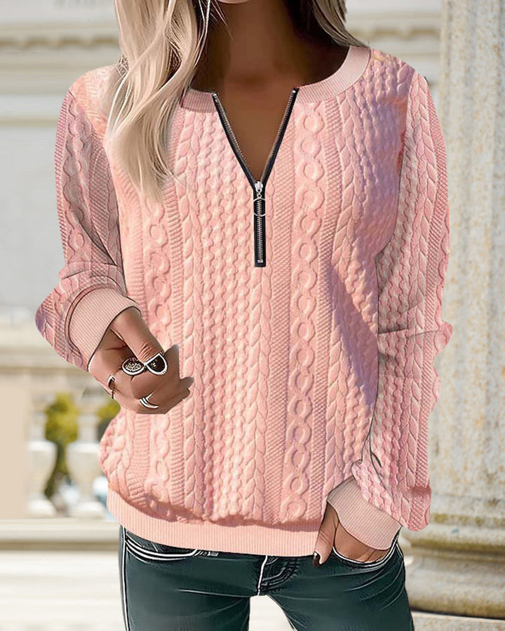 Fashion Canberra I Tiffany Elegant Zip Sweater