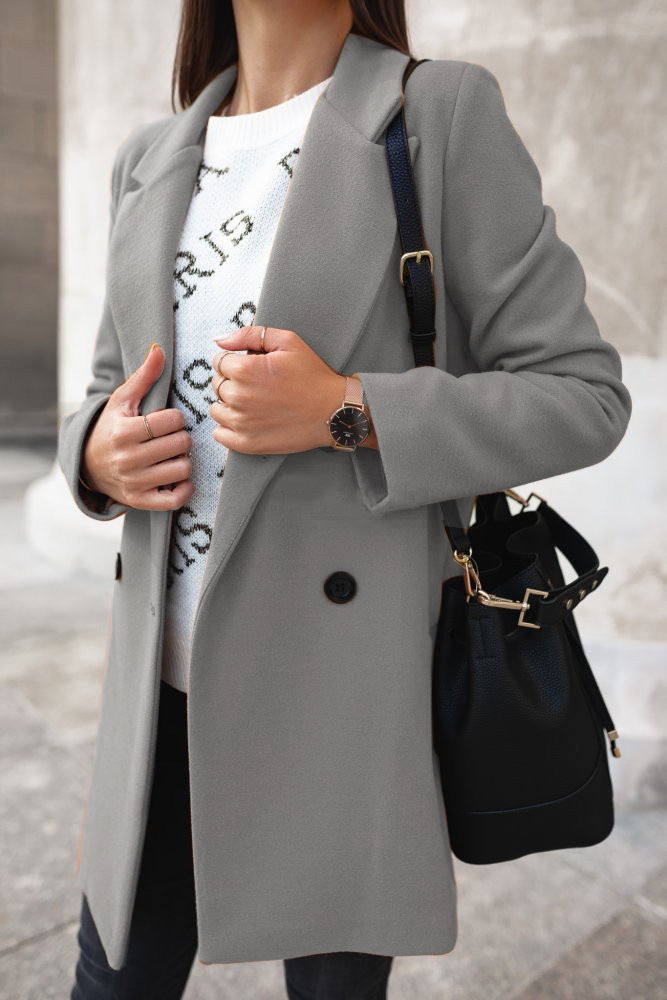 Fashion Canberra I Elia Classic Double-Breasted Coat