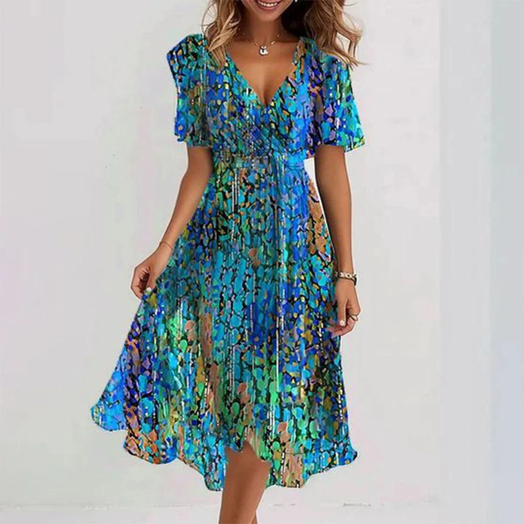 Fashion Canberra | Rosa Abstract Midi Dress