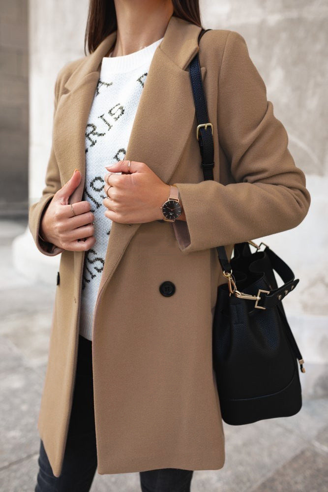 Fashion Canberra I Elia Classic Double-Breasted Coat