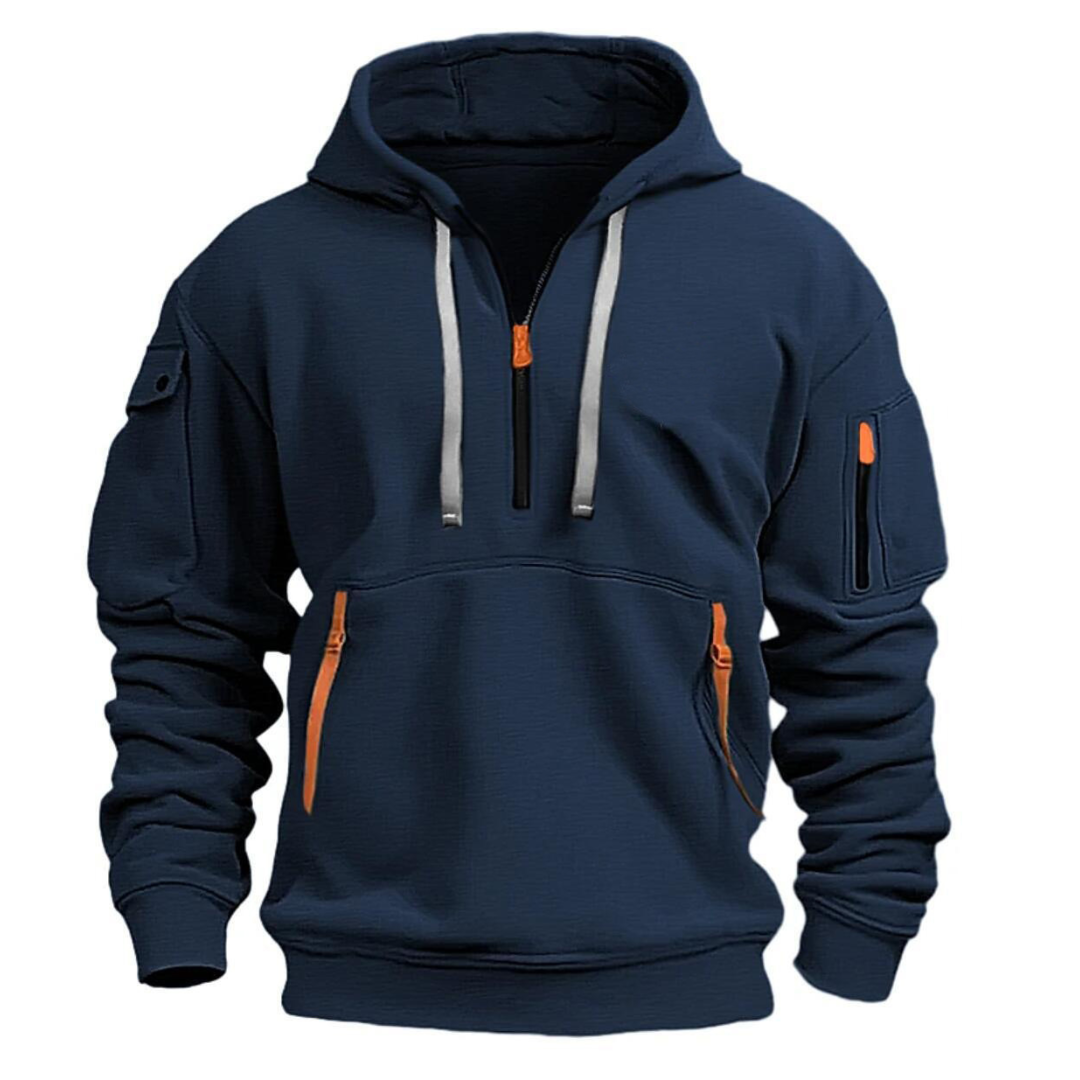 Fashion Canberra I Mason Long Sleeve Multi Pocket Hoodie