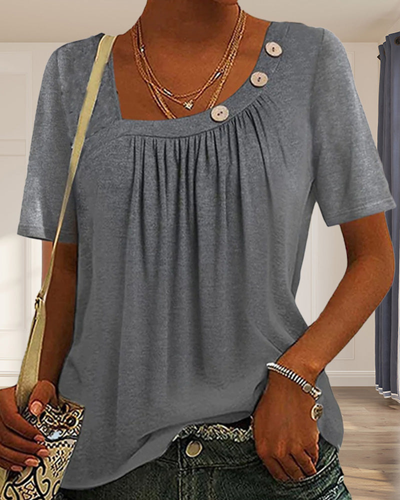 Fashion Canberra I Daya Comfortable Top With Short Sleeves