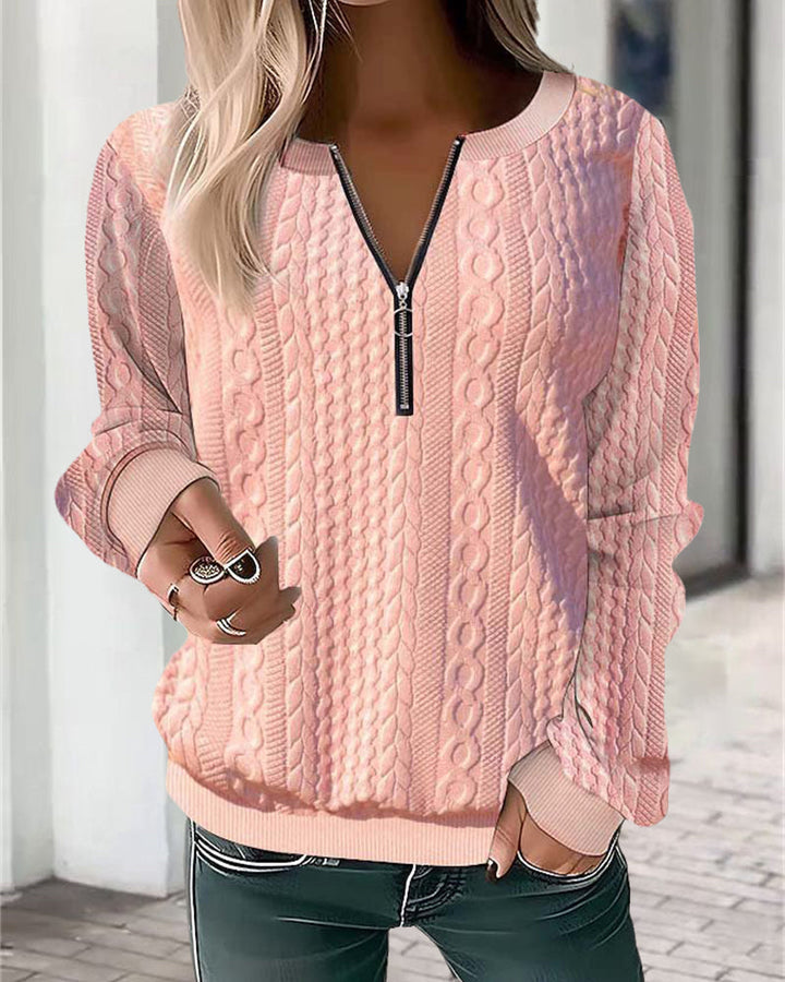Fashion Canberra I Tiffany Elegant Zip Sweater