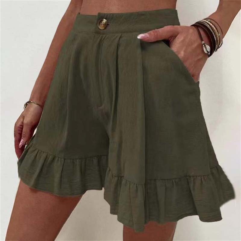 Fashion Canberra I Kim Flowy Ruffle Hem Shorts