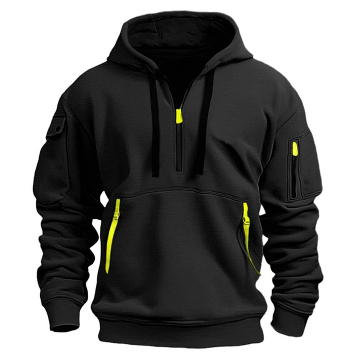 Fashion Canberra I Mason Long Sleeve Multi Pocket Hoodie