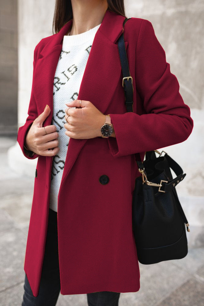 Fashion Canberra I Elia Classic Double-Breasted Coat