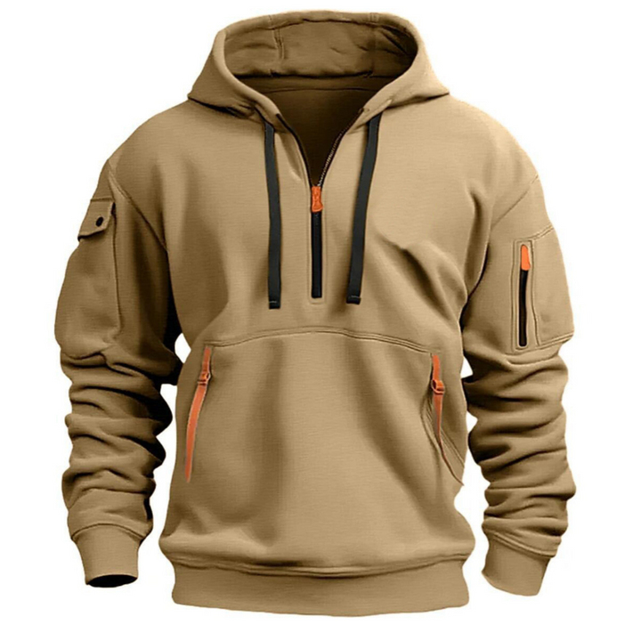 Fashion Canberra I Mason Long Sleeve Multi Pocket Hoodie