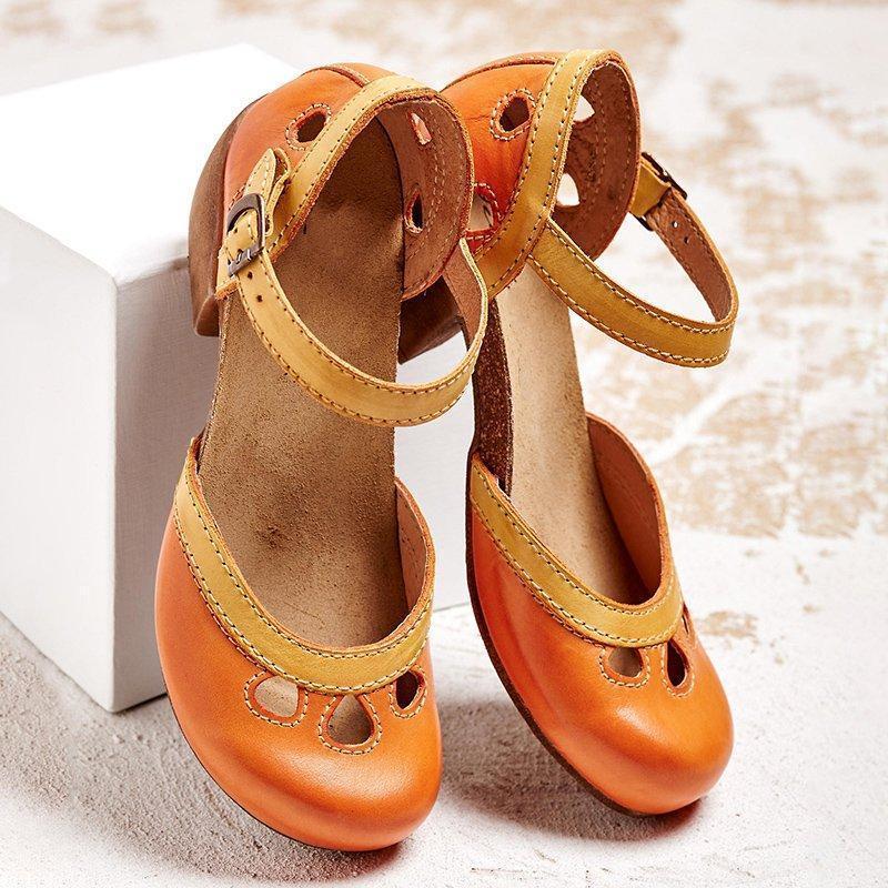Fashion Canberra I Alica Orthopedic Sandals With Low Heels