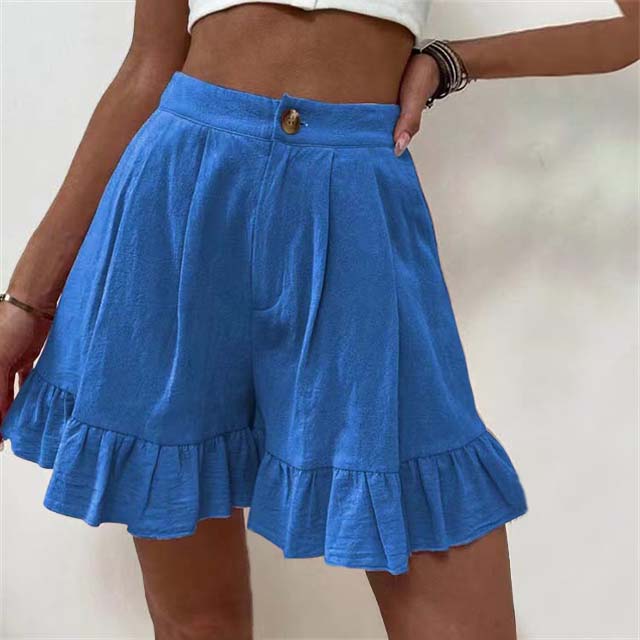 Fashion Canberra I Kim Flowy Ruffle Hem Shorts