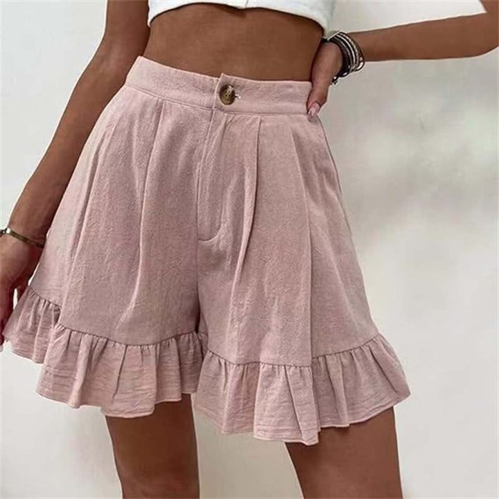 Fashion Canberra I Kim Flowy Ruffle Hem Shorts