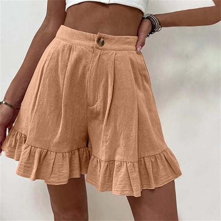 Fashion Canberra I Kim Flowy Ruffle Hem Shorts