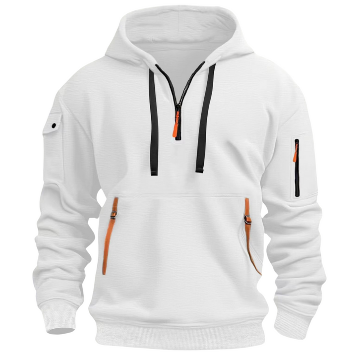 Fashion Canberra I Mason Long Sleeve Multi Pocket Hoodie