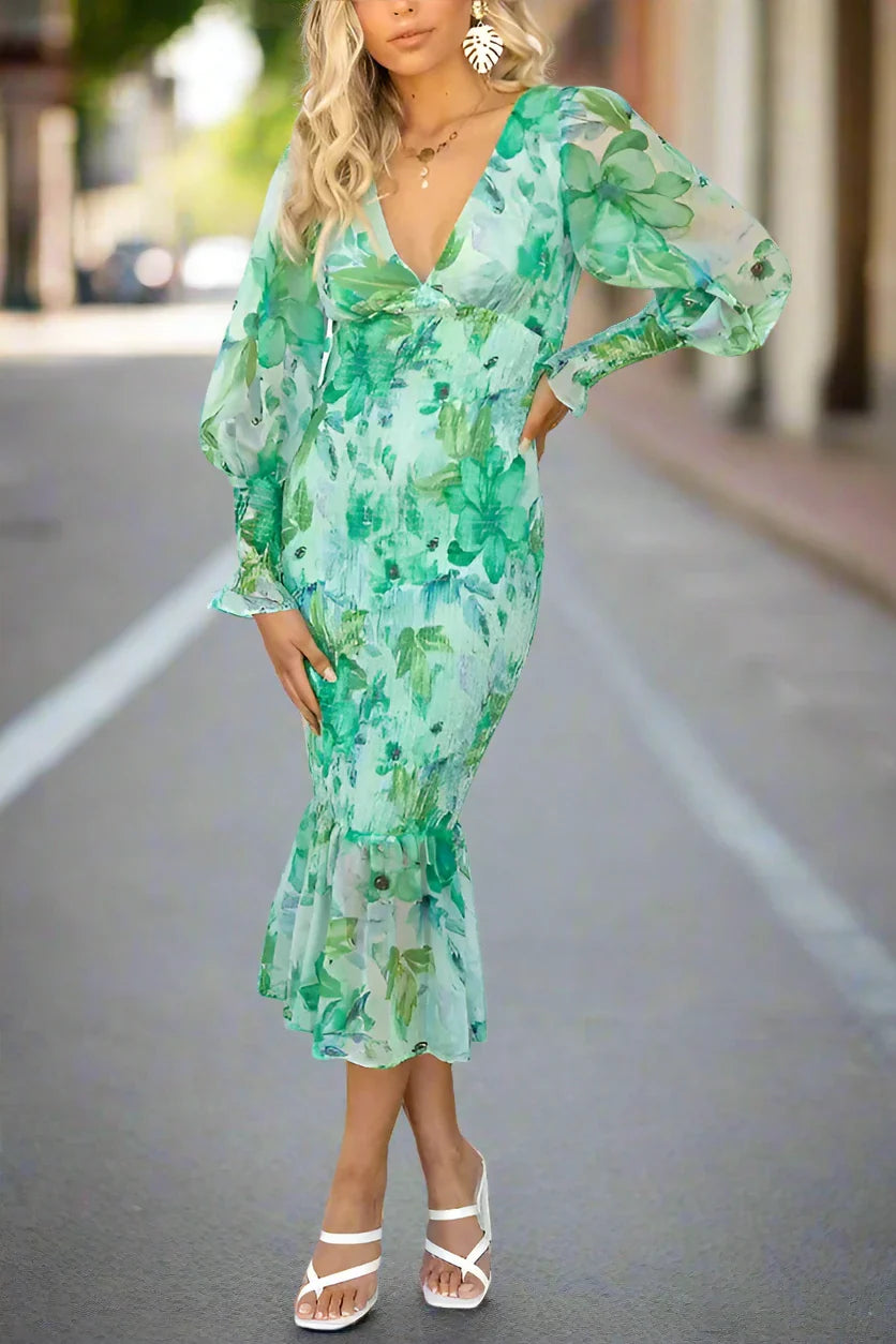 Fashion Canberra I Roxanne Floral Ruffle Midi Dress