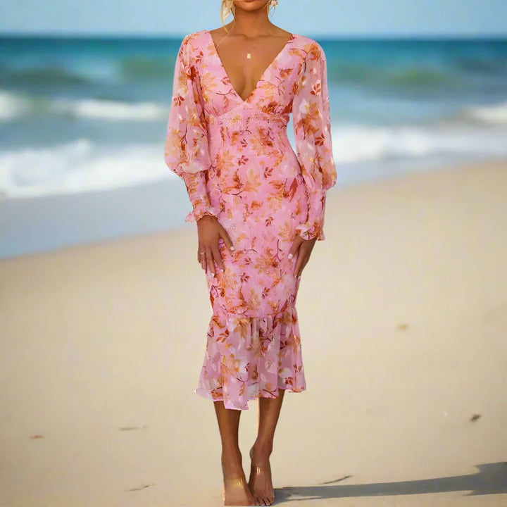 Fashion Canberra I Roxanne Floral Ruffle Midi Dress