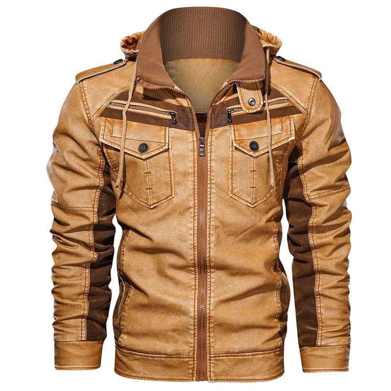 Fashion Canberra | Milan Stylish Leather Hoodie Jacket