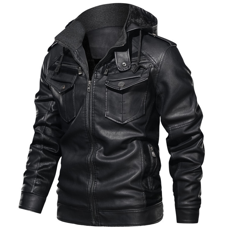 Fashion Canberra | Milan Stylish Leather Hoodie Jacket