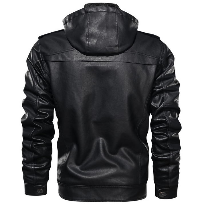 Fashion Canberra | Milan Stylish Leather Hoodie Jacket