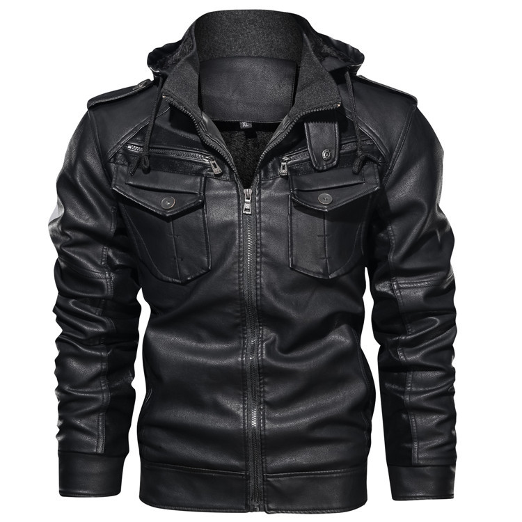 Fashion Canberra | Milan Stylish Leather Hoodie Jacket