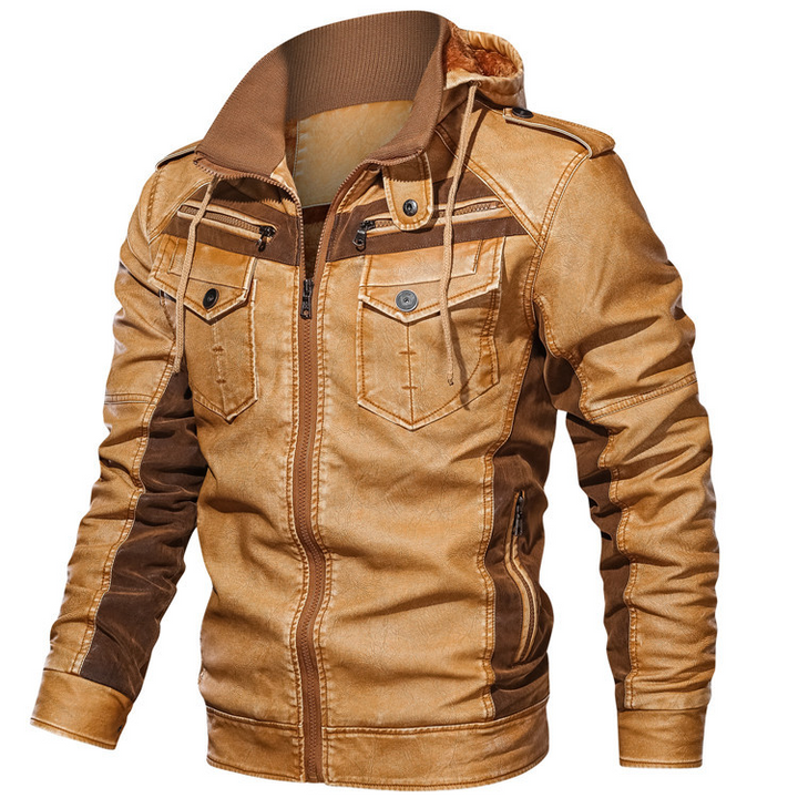 Fashion Canberra | Milan Stylish Leather Hoodie Jacket