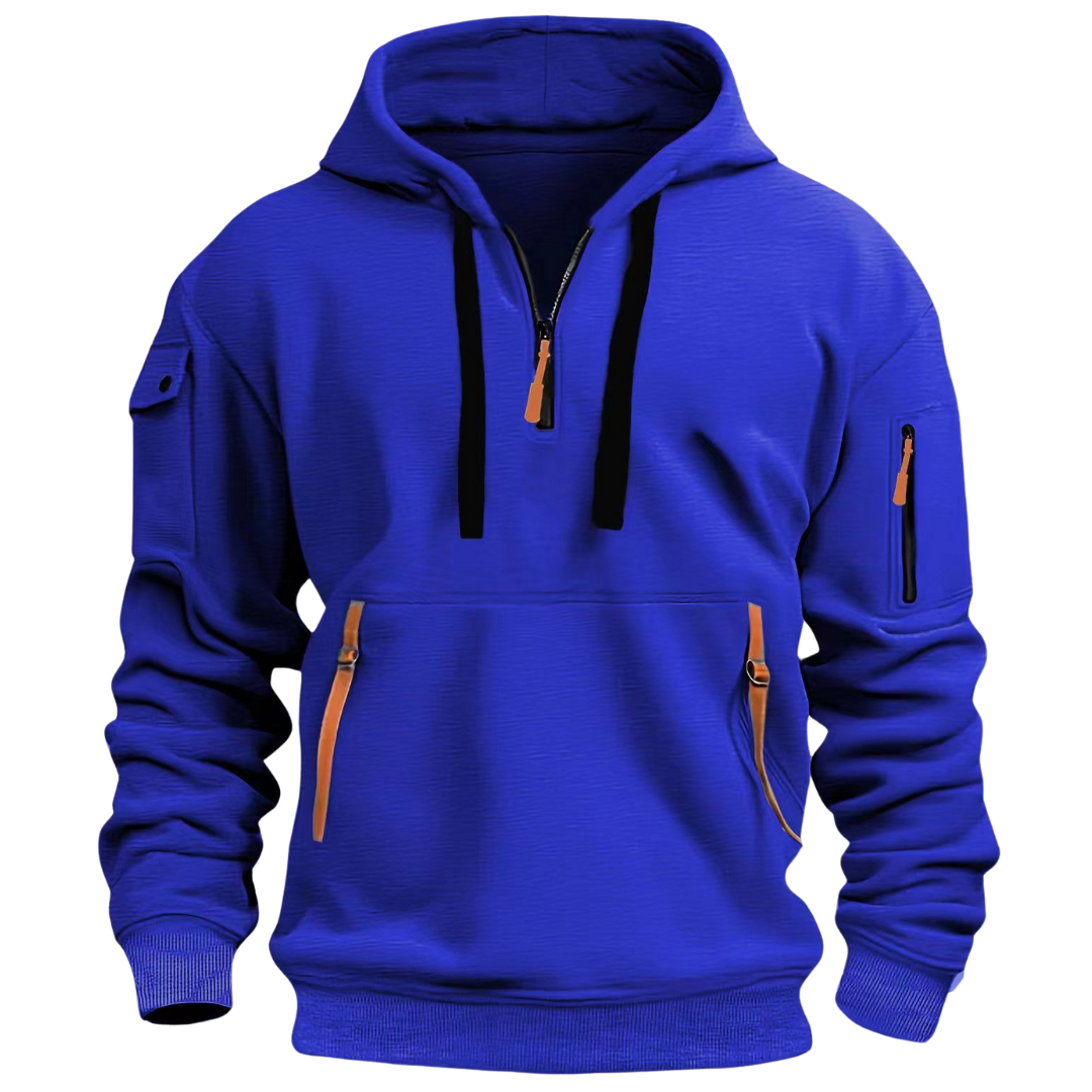 Fashion Canberra I Mason Long Sleeve Multi Pocket Hoodie