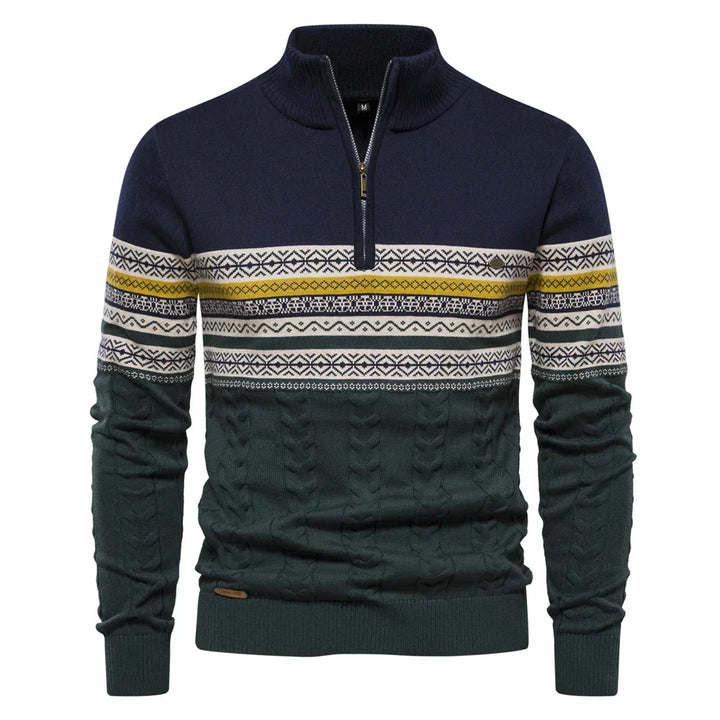 Fashion Canberra I Emmanuel Casual Super Soft Ethnic Pattern Men's Sweater