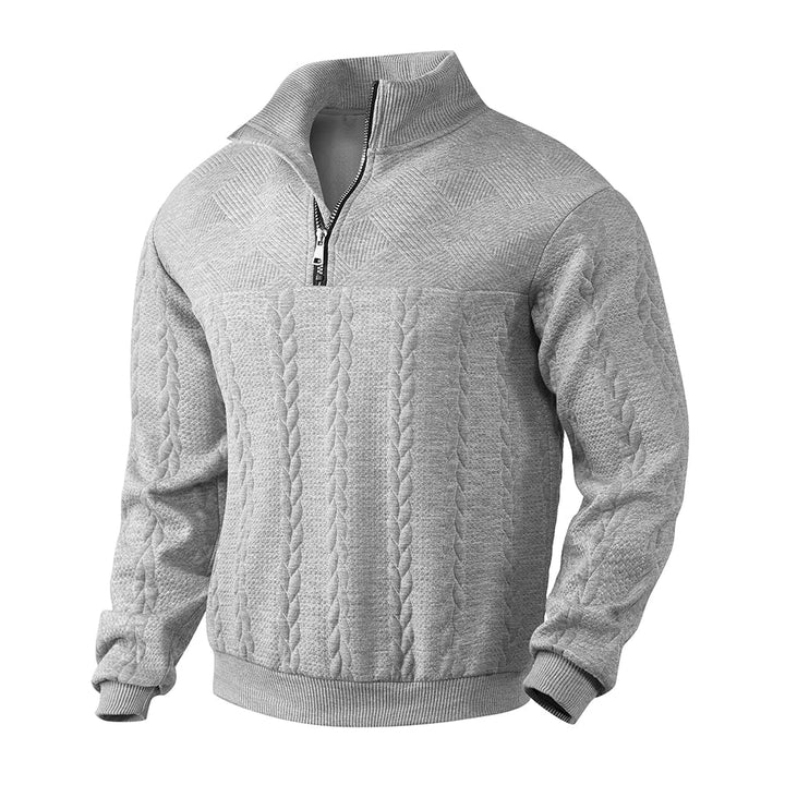 Fashion Canberra I David high-quality quarter-zip sweatshirt