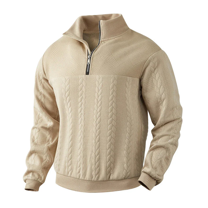 Fashion Canberra I David high-quality quarter-zip sweatshirt