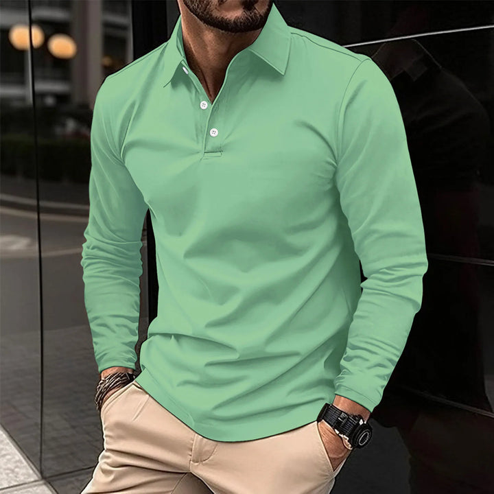 Fashion Canberra I Jack Casual Comfortable Long-Sleeved Polo T-Shirt