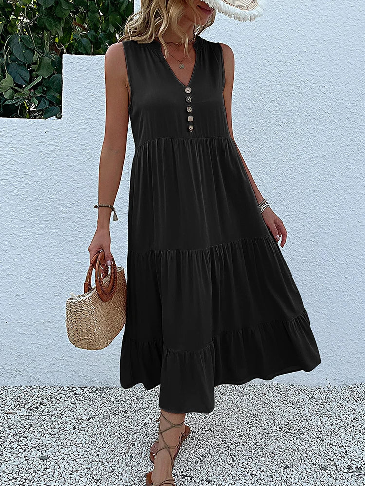 Fashion Canberra | Paula Flowy Elegant Midi Dress