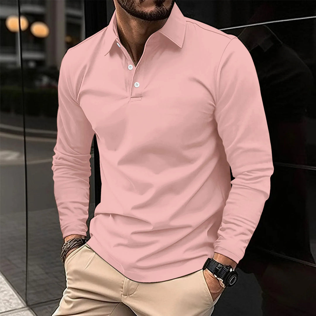 Fashion Canberra I Jack Casual Comfortable Long-Sleeved Polo T-Shirt