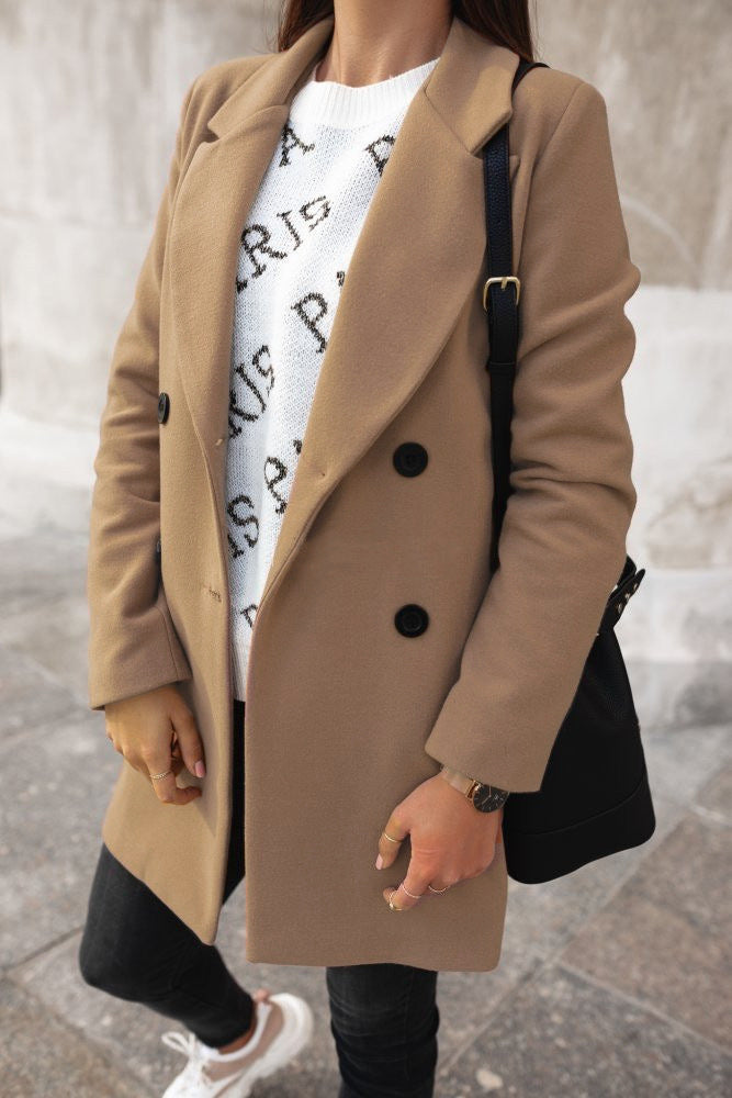 Fashion Canberra I Elia Classic Double-Breasted Coat