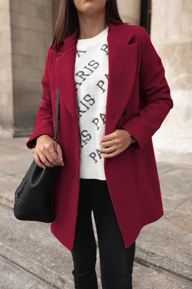 Fashion Canberra I Elia Classic Double-Breasted Coat